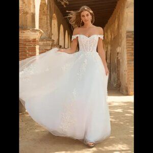 Maggie Sottero Harlem Wedding Dress US Size 10